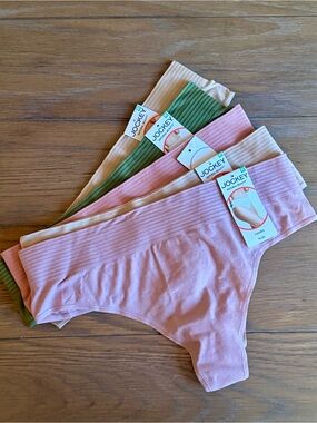 NWT Jockey Women's XL Thong Lot of 5 Pairs